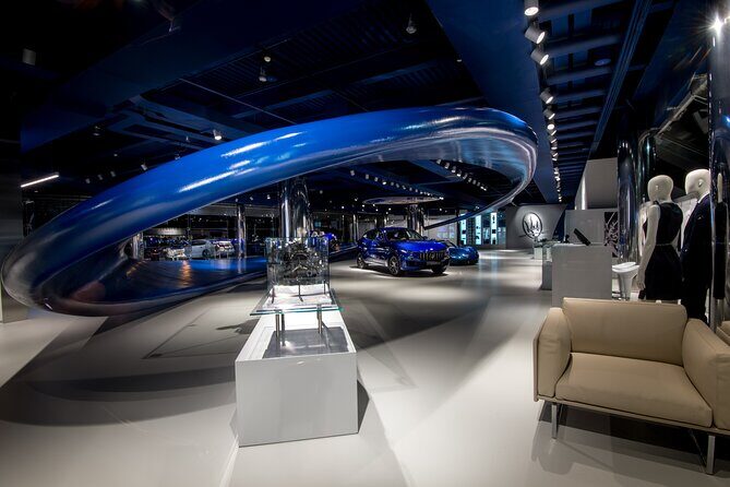 Ferrari Lamborghini Maserati Factories and Museums - Tour from Bologna - Maserati in Modena: Showroom Design Details You’ll Actually Remember